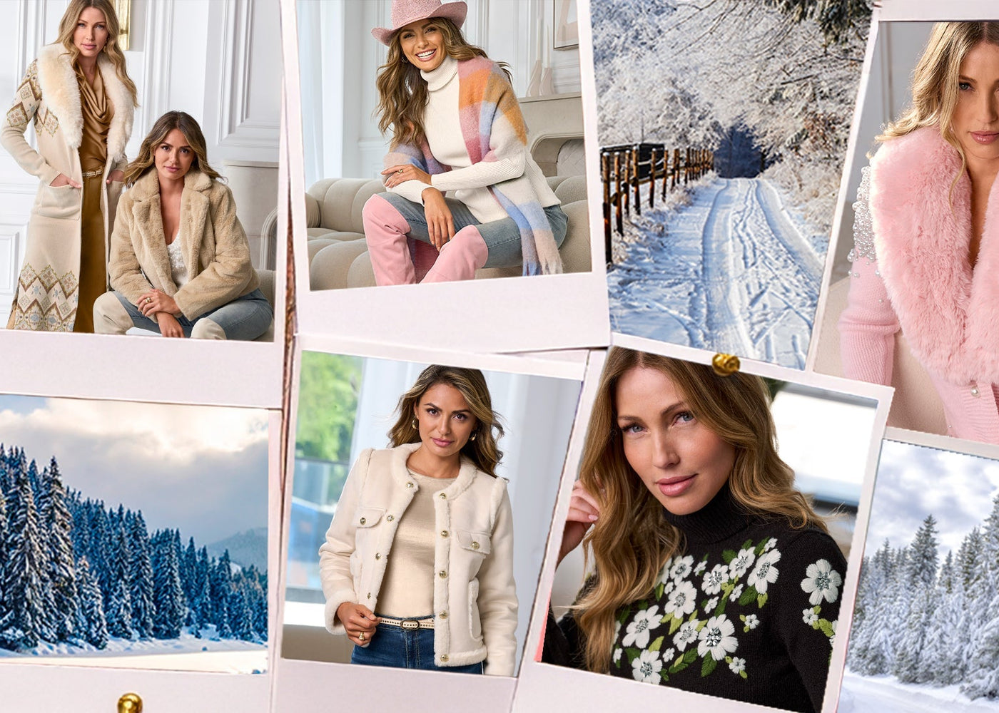 Collage of our 2025 winter trends.